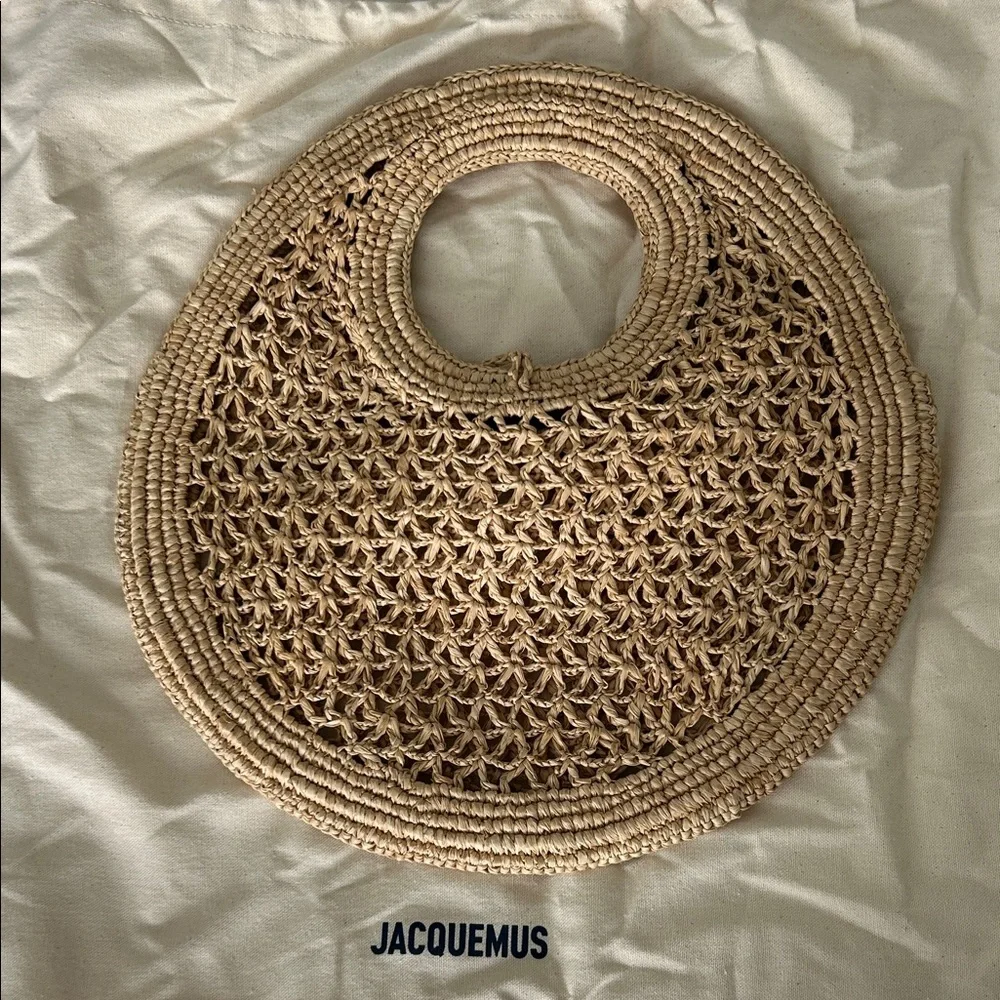 Jacquemus Spiaggia Small raffia basket bag - Picture 2 of 4